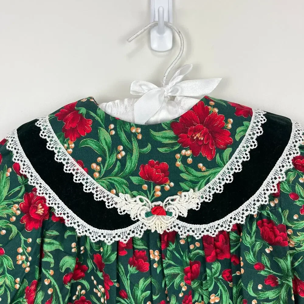 Vintage Kalula Kids Festive Floral Dress 4T